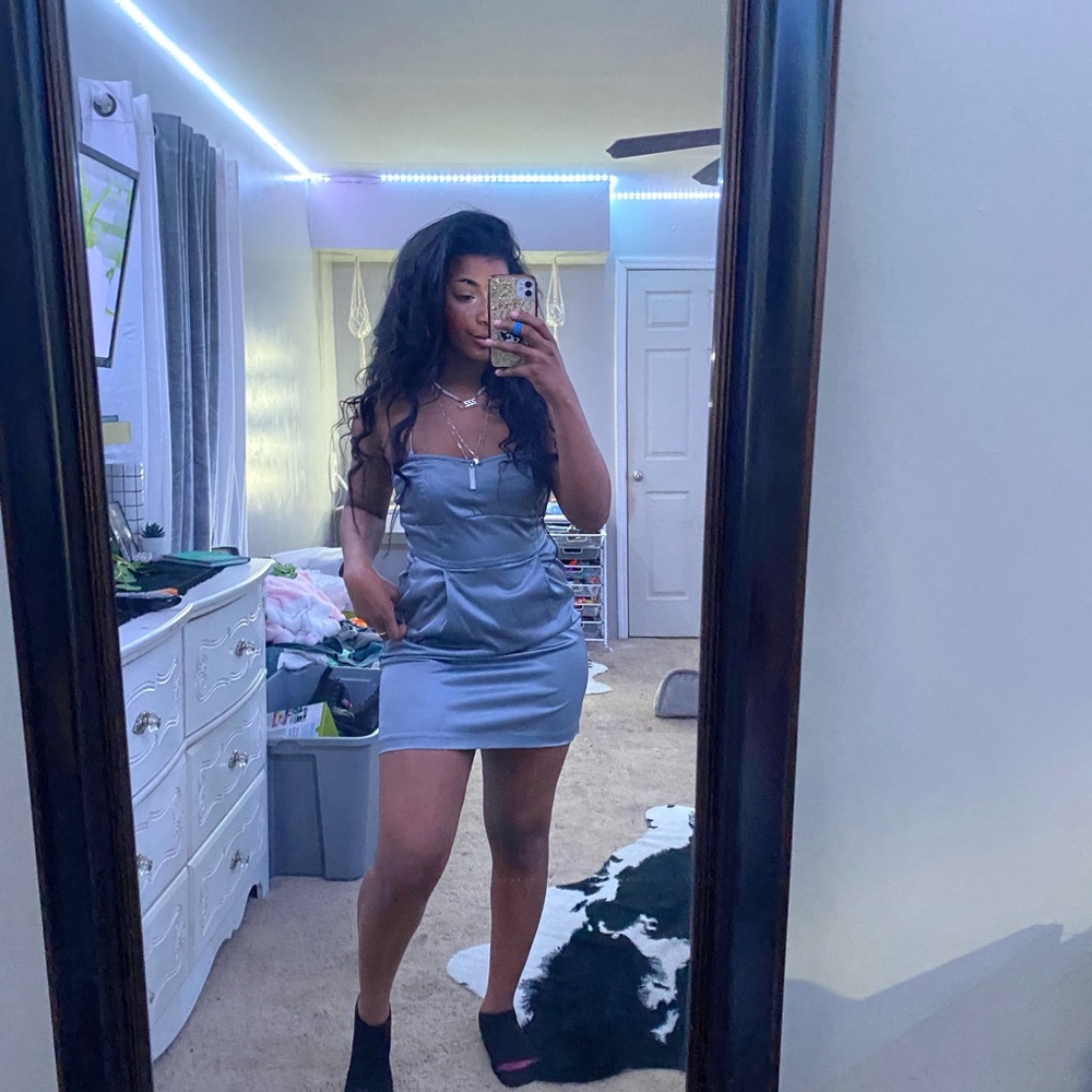 Silver Cocktail Dress